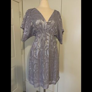 ADAM lilac shimmer Grecian style dress size 6